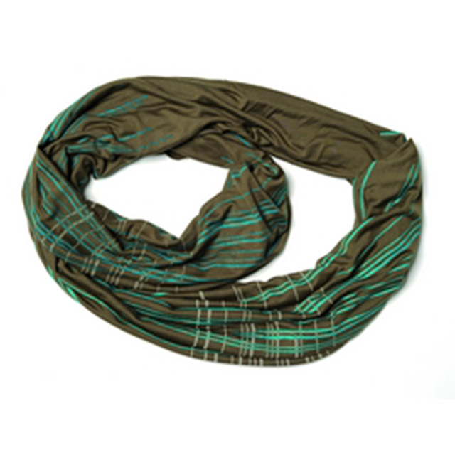 STRIPED circlscarf 88%Microm...