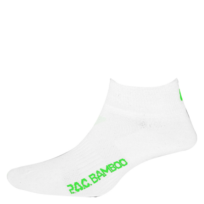 PAC Bamboo Quarter Unisex White 35-38