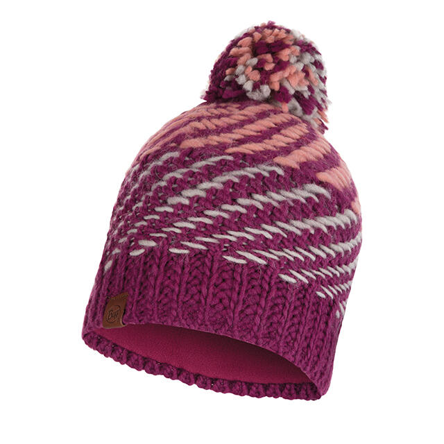 KNITTED & POLAR HAT NELLA PURPLE RASPEBRRY