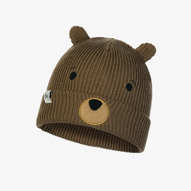 Knitted Hat FUNN BEAR FOSSIL