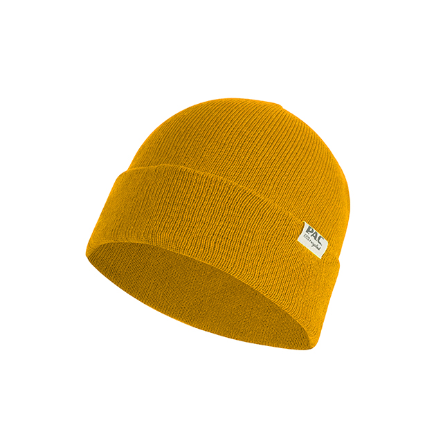 PAC Nature Bippa 100% Recycled Merino Beanie  Yellow one size