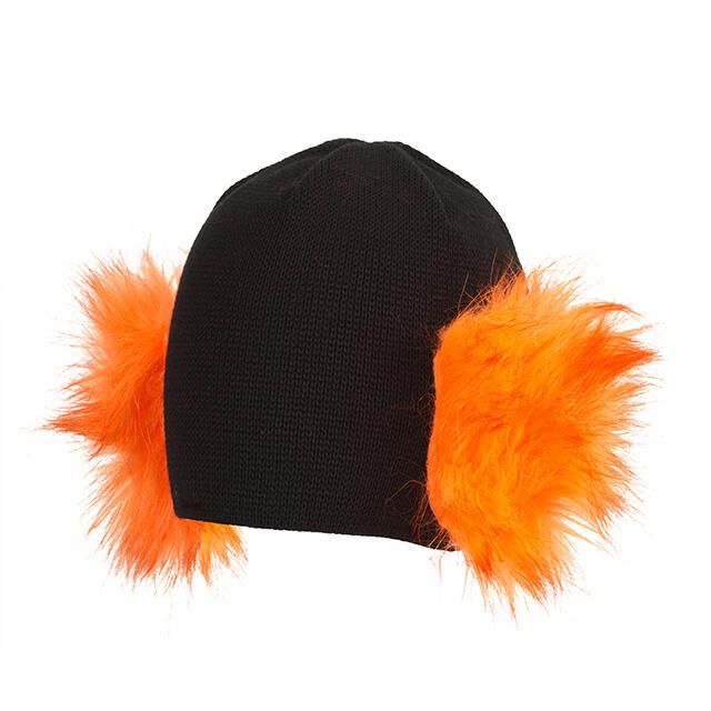 Eary Hair MÜ nero-arancione fluo cappello