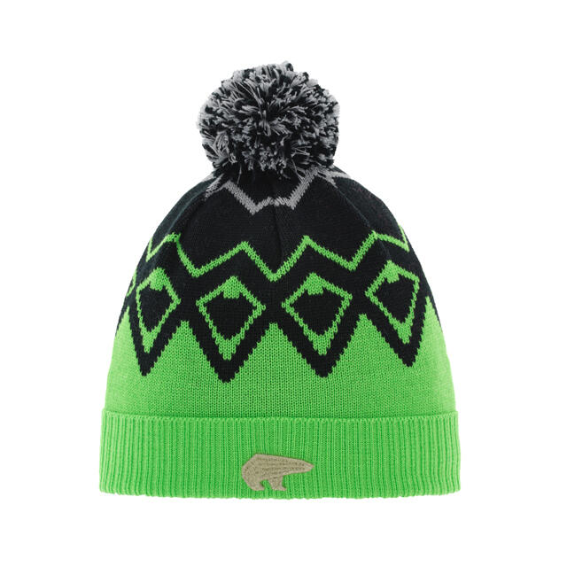 Ziggy OS Pompon MÜ kids verde chiaro-nero-grigio