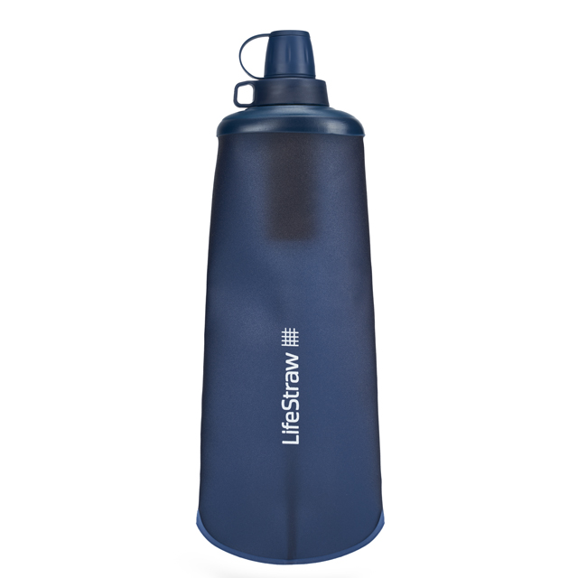 LifeStraw Peak Series Collapsible Squeeze Bottle 1L Mountain Blue