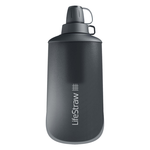 LifeStraw Peak Series Collapsible Squeeze Bottle 650ml Dark Gray