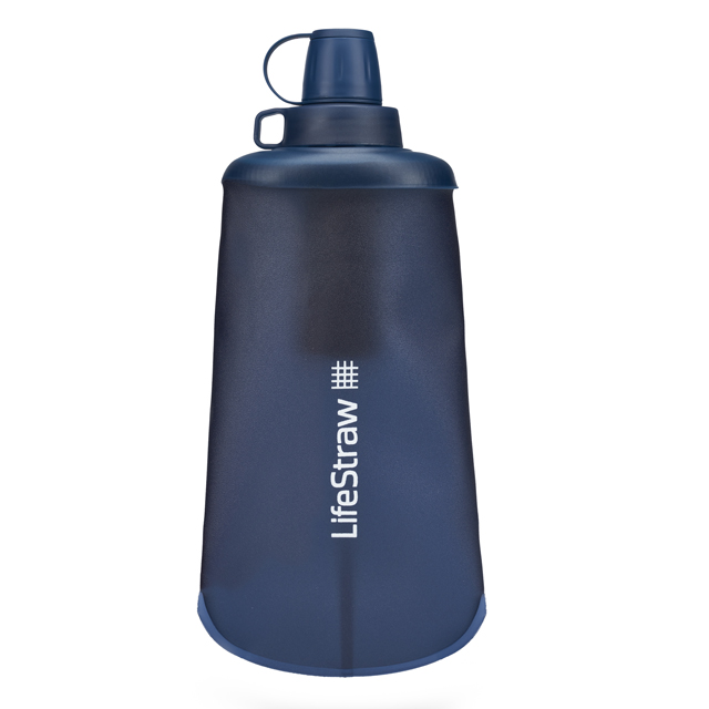 LifeStraw Peak Series Collapsible Squeeze Bottle 650ml Mountain Blue