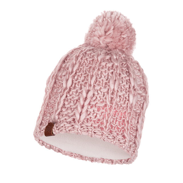 KNITTED & POLAR HAT LIV CORAL PINK